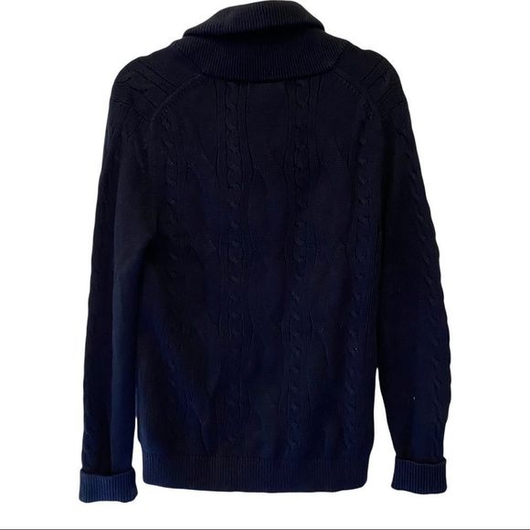 Banana Republic oversized button front collared cable knit sweater size small - Picture 6 of 6